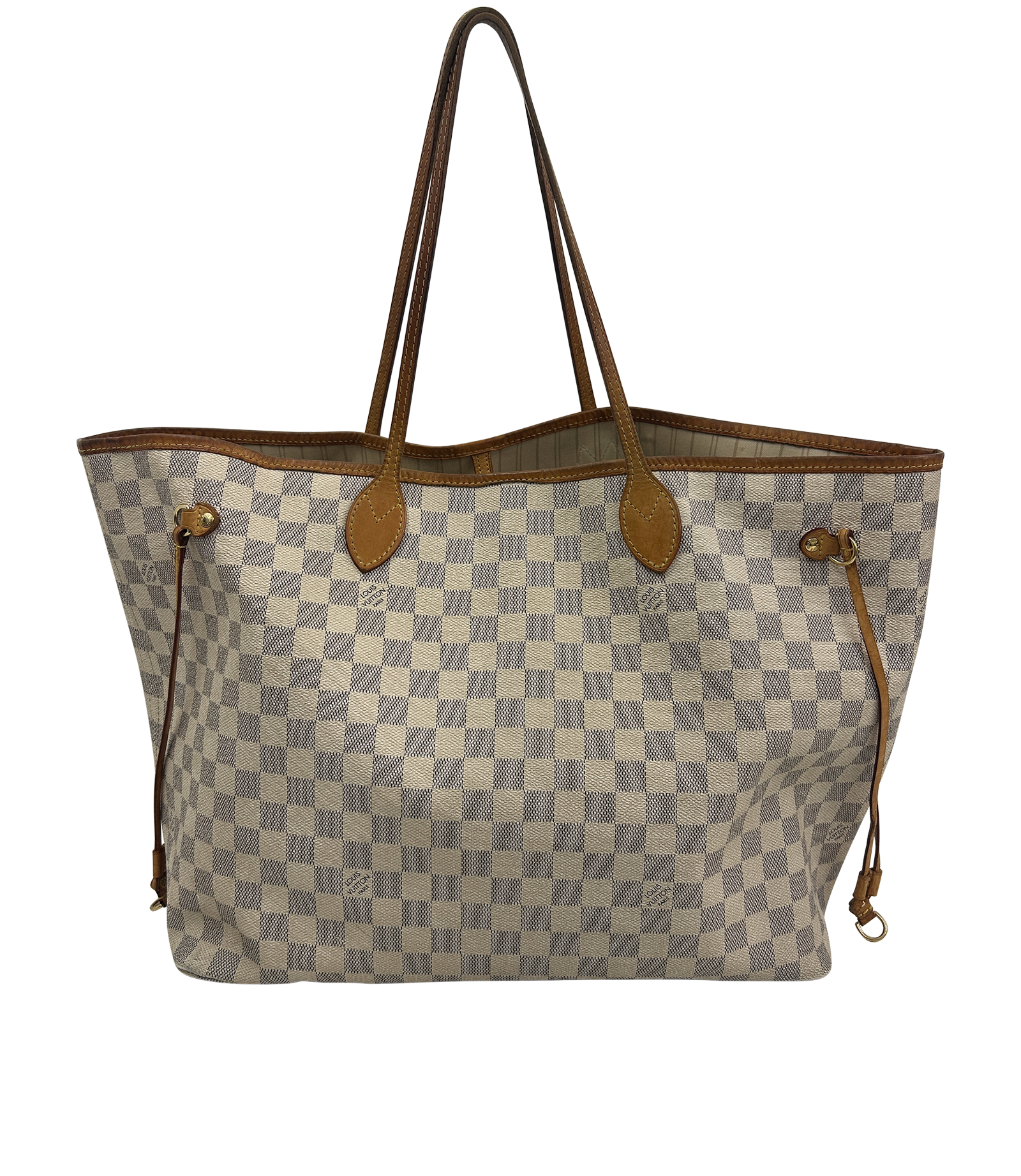 Neverfull GM, 620&euro;, Bolso, Azul/Beige, Canvas - General, Vista trasera